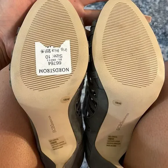 Grey BCBGeneration Strappy 'Drita' Sandal - 10 - Picture 6 of 6